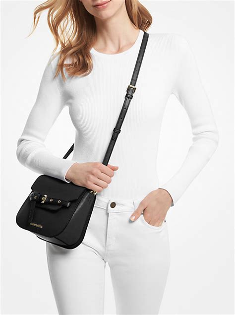 michael michael kors emilia small pebbled leather crossbody bag|michael kors emilia small.